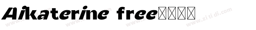 Aikaterine free字体转换